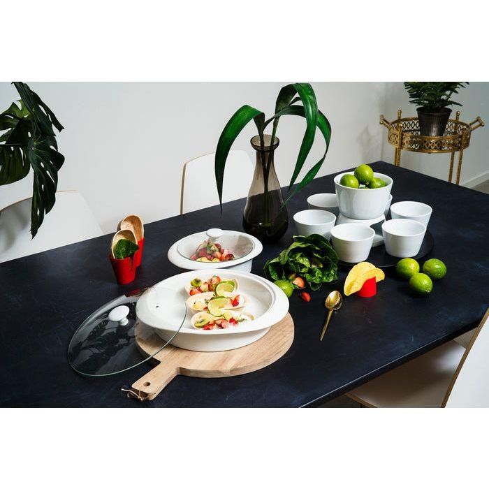 Modern House Daily Use Tacoset 9 Delar Vit