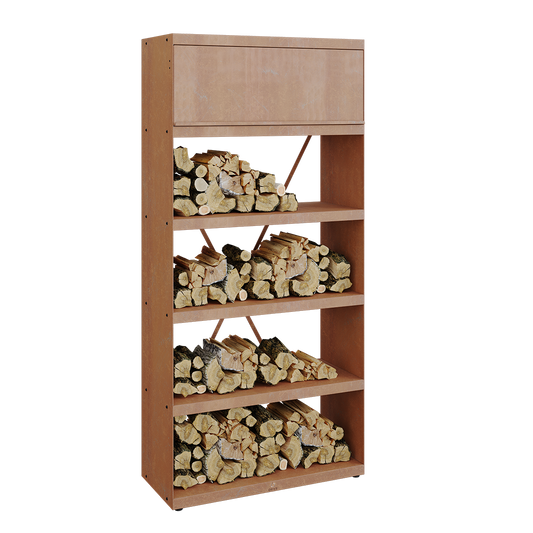 Ofyr Wood Storage Corten 100